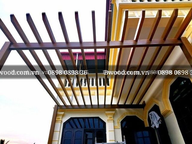 giàn hoa gỗ nhựa trong trang trí nội ngoại thất đẹp