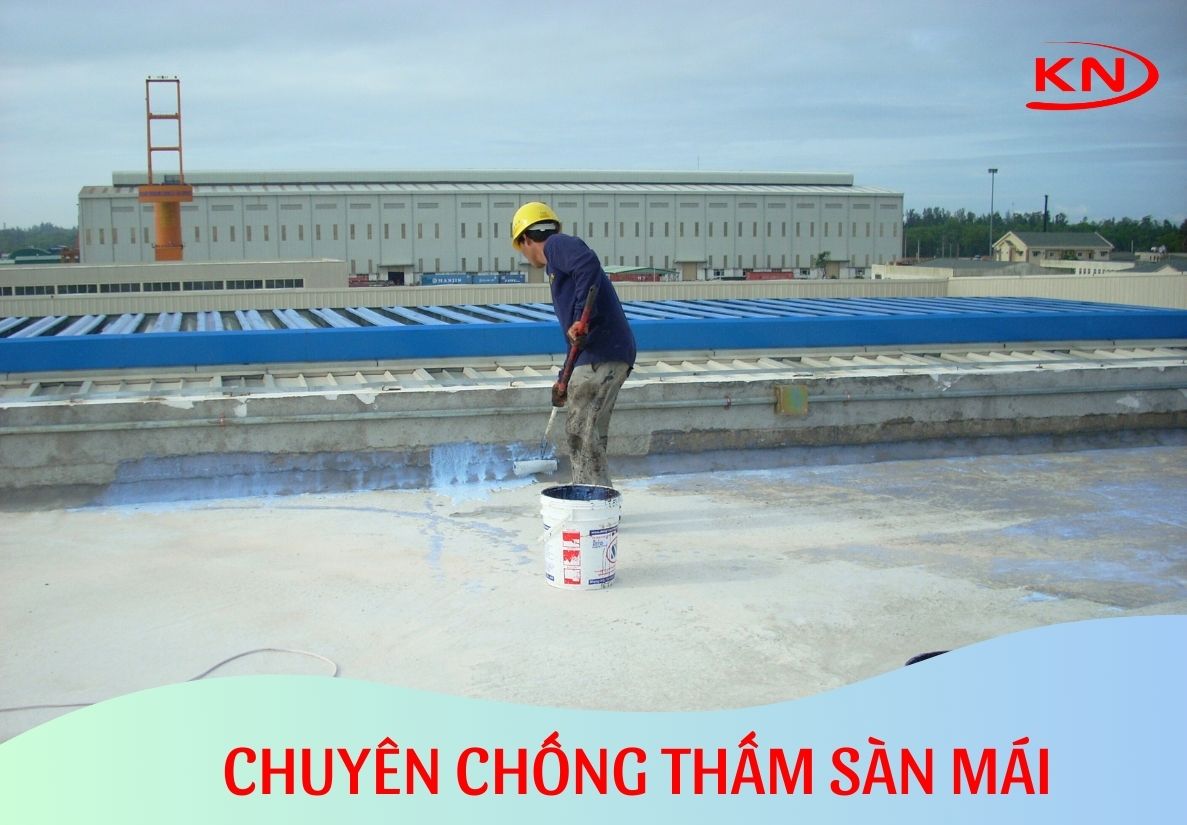 thi công chống thấm sàn mái